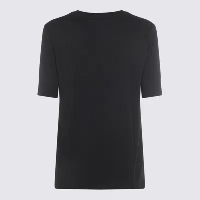 Thom Krom Black Cotton T-shirt In Black