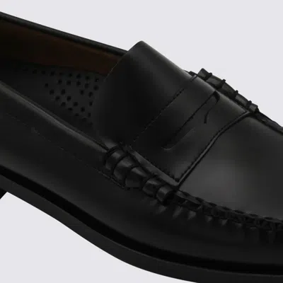 Sebago Leather Moccasin In Black