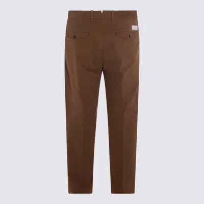 Nine In The Morning Camel Cotton Pants In Brown