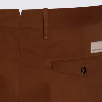 Nine In The Morning Camel Cotton Pants In Brown
