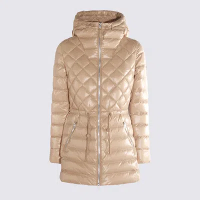 Mackage Light Camel Nylon Down Jacket In Neutral