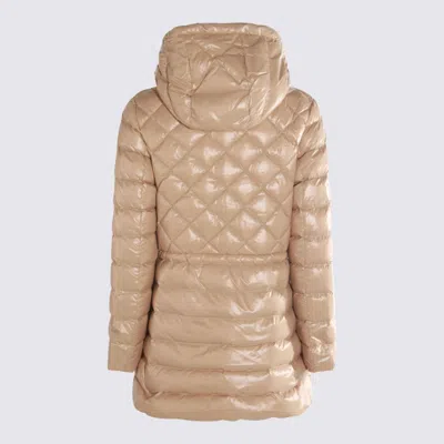 Mackage Light Camel Nylon Down Jacket In Neutral