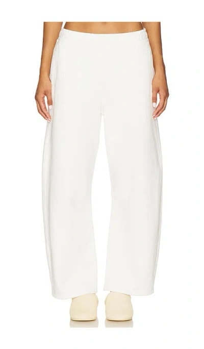 Citizen Of Humanity Miro Cotton-jersey Barrel-leg Track Pants In White