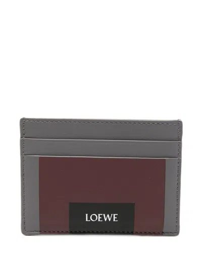 Loewe Plain Cardholder In Nappa Calfskin In Brown