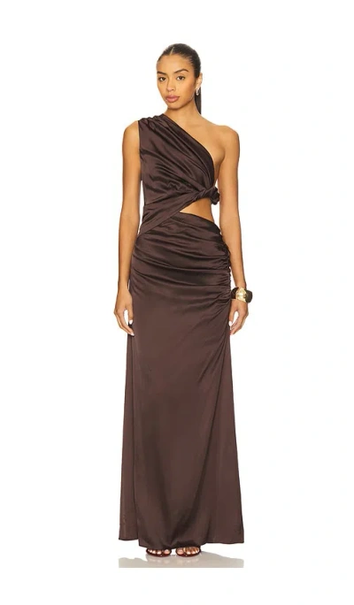 House Of Harlow 1960 X Revolve Carrie Gown In Brown