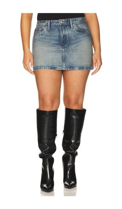 Good American Womens Indigo819 Good '90s High-rise Denim Mini Skirt In Blue
