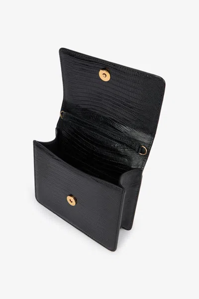 Roberto Cavalli Snake-embellished Chain Tote Bag In Black