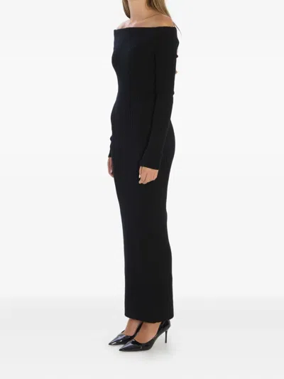 Max Mara Arnes 1234 Sheath Dress In Wool And Cachemire In Black