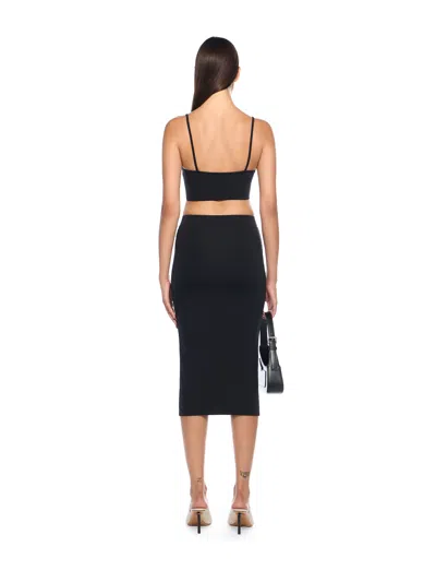 Off-white Black Pencil Skirt With Off Logo