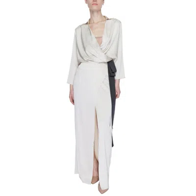 Sandro Ferrone Beige Polyester Long In White