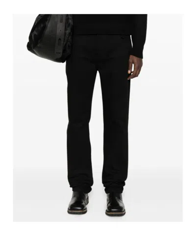 Alexander Mcqueen Men Straight Jeans In Black