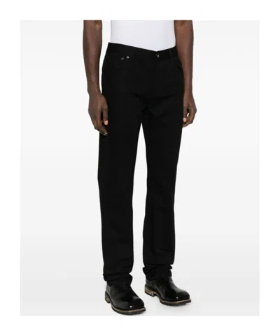 Alexander Mcqueen Men Straight Jeans In Black