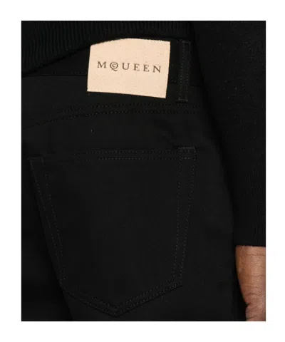 Alexander Mcqueen Men Straight Jeans In Black
