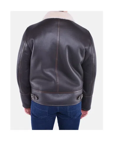 Dondup Regular Shearling Jacket In Black