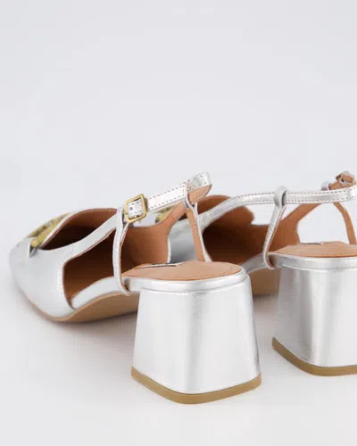 Bibi Lou Dames Salones Slingback Pumps In Silver