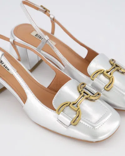 Bibi Lou Dames Salones Slingback Pumps In Silver