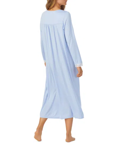 Eileen West Long Sleeve Ballet Nightgown In Blue