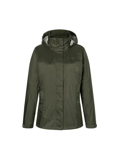 Marmot Women's Precip Eco Hooded Collar Jackets In Black