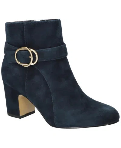 Bella Vita Women's Gamela Dress Block Heel Ankle Booties In Blue