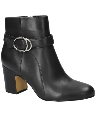 Bella Vita Women's Gamela Dress Block Heel Ankle Booties In Black