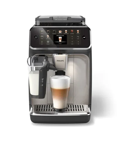 Philips 5500 Fully Automatic Espresso Machine With Lattego Milk Frother In Black