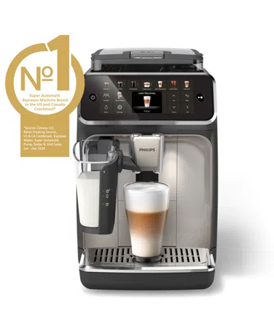 Philips 5500 Fully Automatic Espresso Machine With Lattego Milk Frother In Black