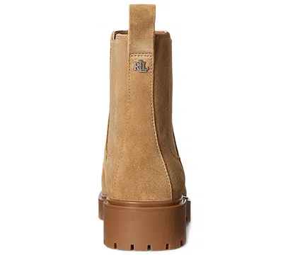 Ralph Lauren Women's Allyson Block Heel Chelsea Boots In Brown