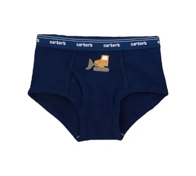 Carter's Little And Big Boys 7- Pack Construction-themed Briefs In Multi