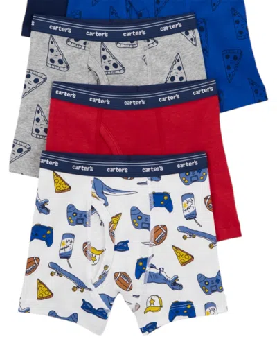 Carter's Little And Big Boys 5-pack Printed Boxer Briefs In Multi