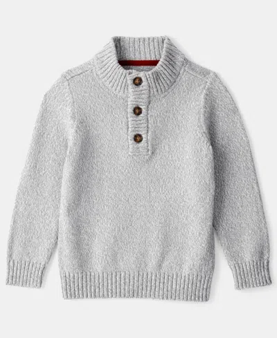 Carter's Toddler Boys Pull-on Crewneck Sweater In Gray