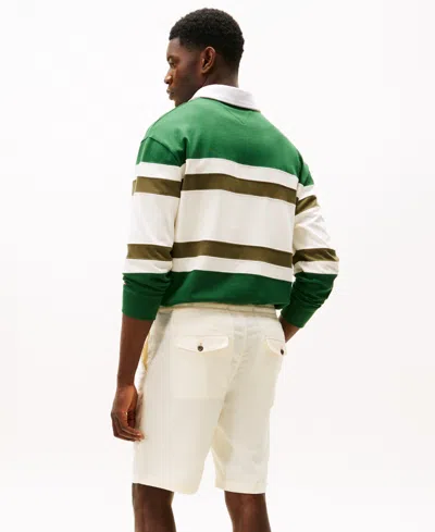 Tommy Hilfiger Man Shorts & Bermuda Shorts Cream Size 33 Linen, Polyester In Neutral