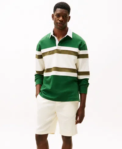 Tommy Hilfiger Man Shorts & Bermuda Shorts Cream Size 33 Linen, Polyester In Neutral