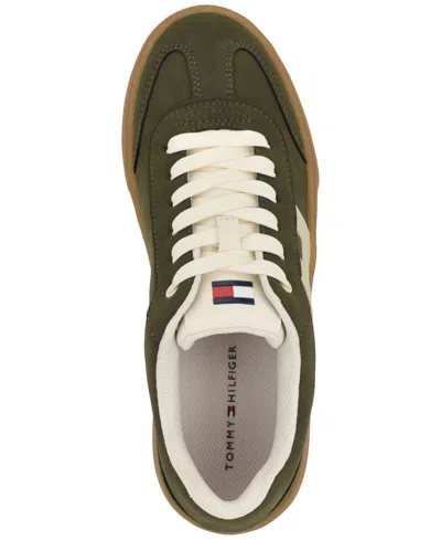 Tommy Hilfiger Women's Celmi Lace-up Fashion Sneakers In Green