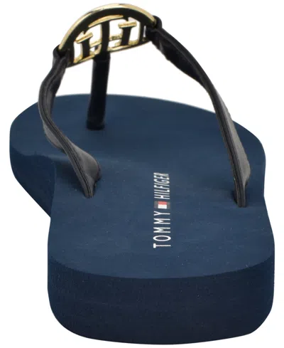 Tommy Hilfiger Crelina Thong Sandal In Blue