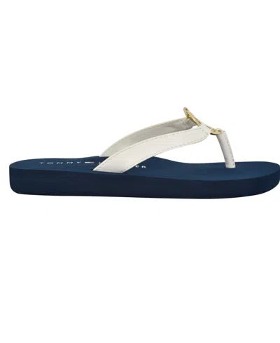 Tommy Hilfiger Women's Crelina Logo Flip Flop Sandals In Blue