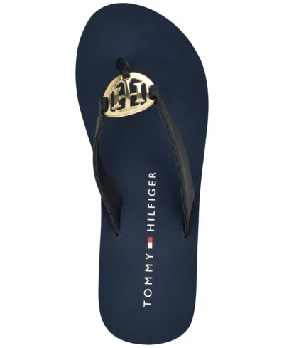 Tommy Hilfiger Crelina Thong Sandal In Blue