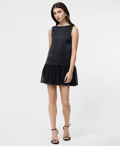 French Connection Marina Mini Dress In Black