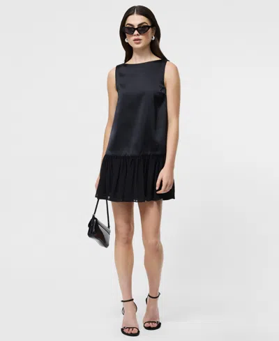 French Connection Marina Mini Dress In Black