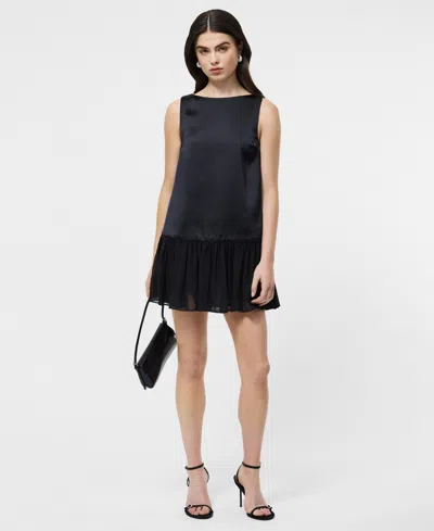 French Connection Marina Mini Dress In Black