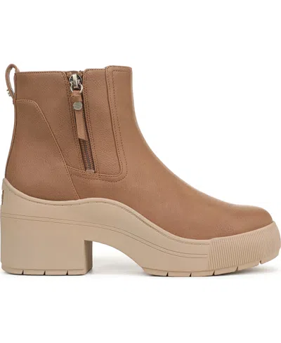 Dr. Scholl's Women's Time Off Up Zip Platform Short Boots In Multi