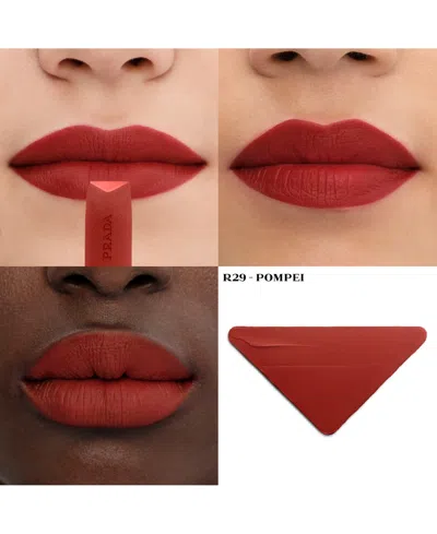Prada Beauty Monochrome Hyper Matte Refillable Lipstick B03 Mahogany 0.13 oz In Brown