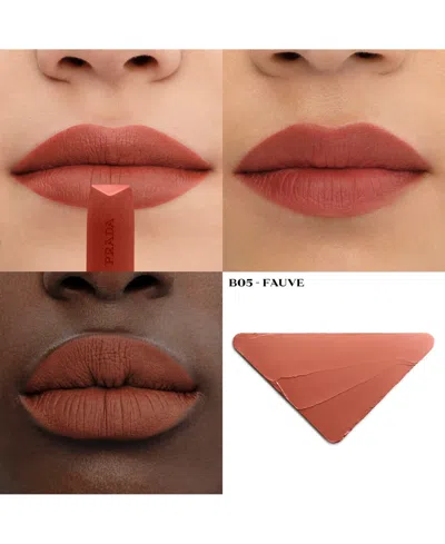 Prada Beauty Monochrome Hyper Matte Refillable Lipstick B05 Fauve 0.13 oz In Brown