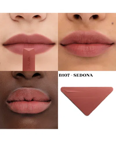 Prada Beauty Monochrome Soft Matte Refillable Lipstick In Brown
