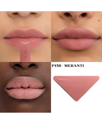 Prada Beauty Monochrome Soft Matte Refillable Lipstick P158 Meranti 0.13 oz In Pink