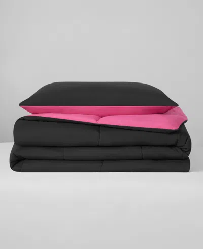 Juicy Couture Box Stitch Reversible 2-pc. Comforter Set, Twin/twin Xl In Black