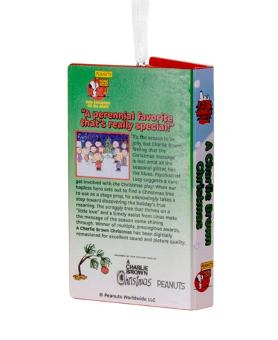 Hallmark Peanuts A Charlie Brown Christmas Retro Video Cassette Case Christmas Tree Ornament In Multi