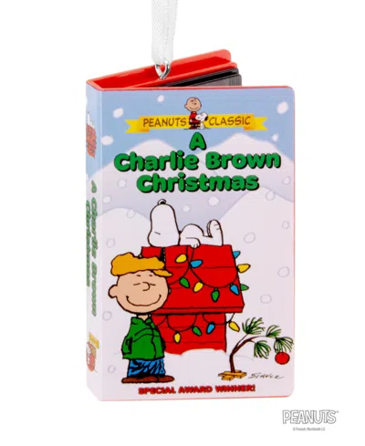 Hallmark Peanuts A Charlie Brown Christmas Retro Video Cassette Case Christmas Tree Ornament In Multi