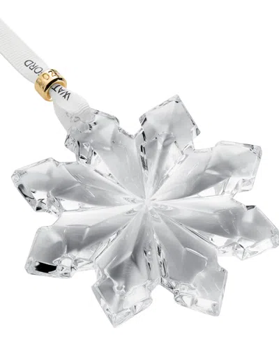 Waterford 2025 Annual Crystal Snowcrystal Ornament In Transparent