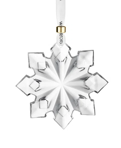 Waterford 2025 Annual Crystal Snowcrystal Ornament In Transparent