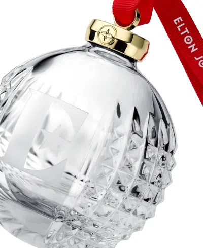 Waterford Elton John Crystal E Icon Bauble Ornament In Multi